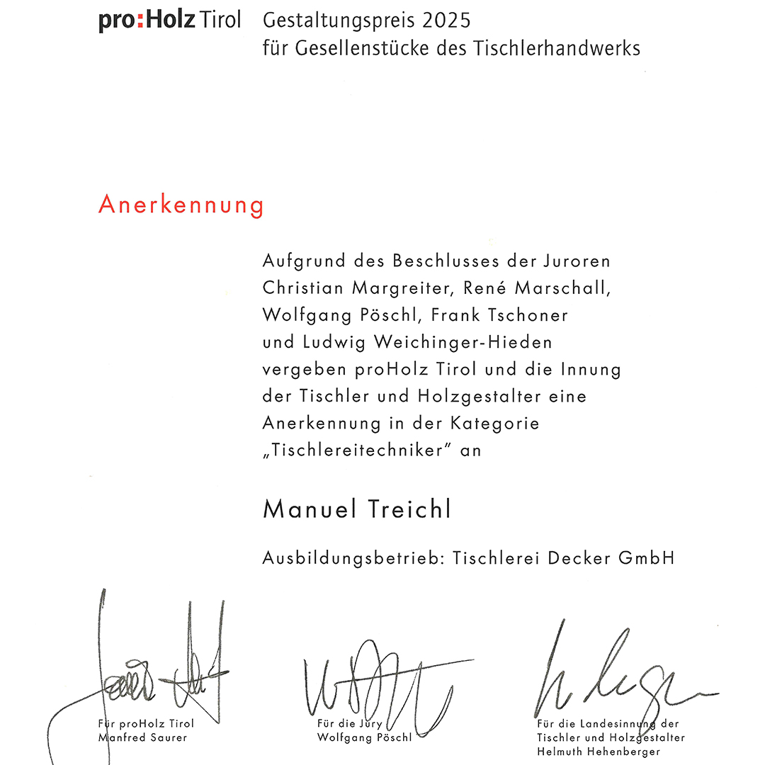09_Manuel Treichl_Urkunde Anerkennung